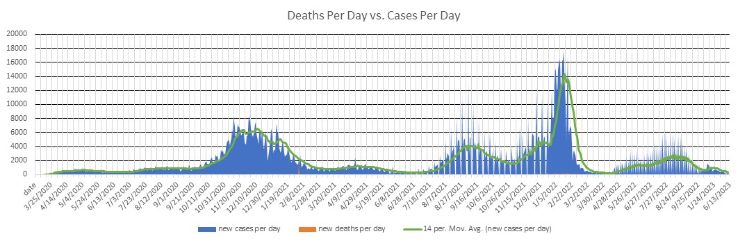 Indiana Cases Per Day