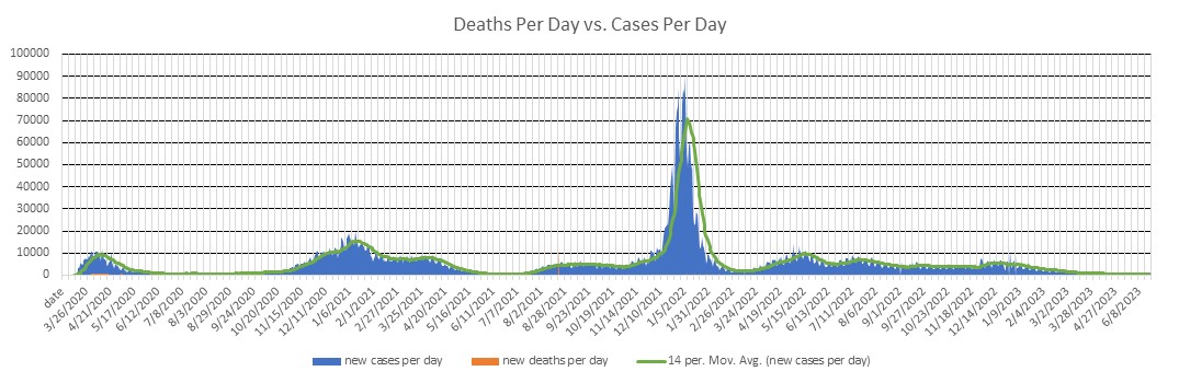 New York State Cases Per Day